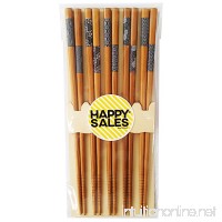 Happy Sales HSCH7/S  5 Pairs Japanese Blue Sashiko Design Chopsticks Gift set  Natural - B001N80MKG